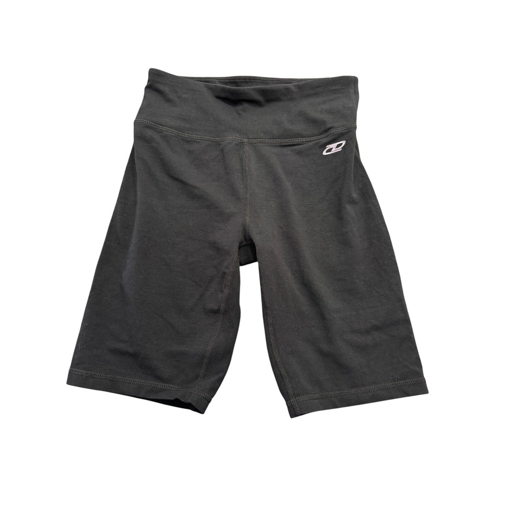 DKNY Sport Womens Black Cotton Blend Athletic Bike Shorts Size XS 0000550